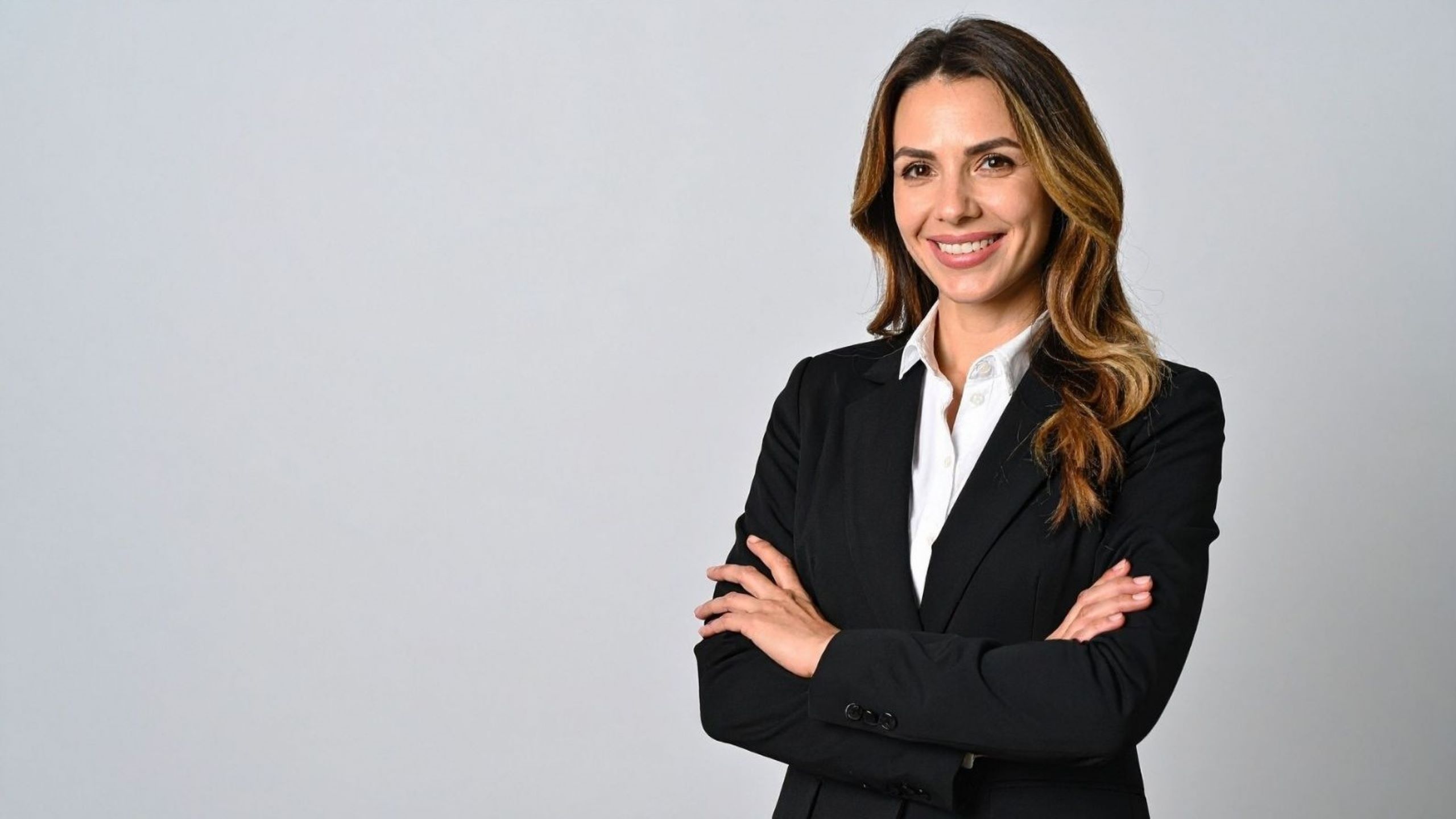 Professional businesswoman in modern Dubai office environment business leaders executive leadership CEO innovation