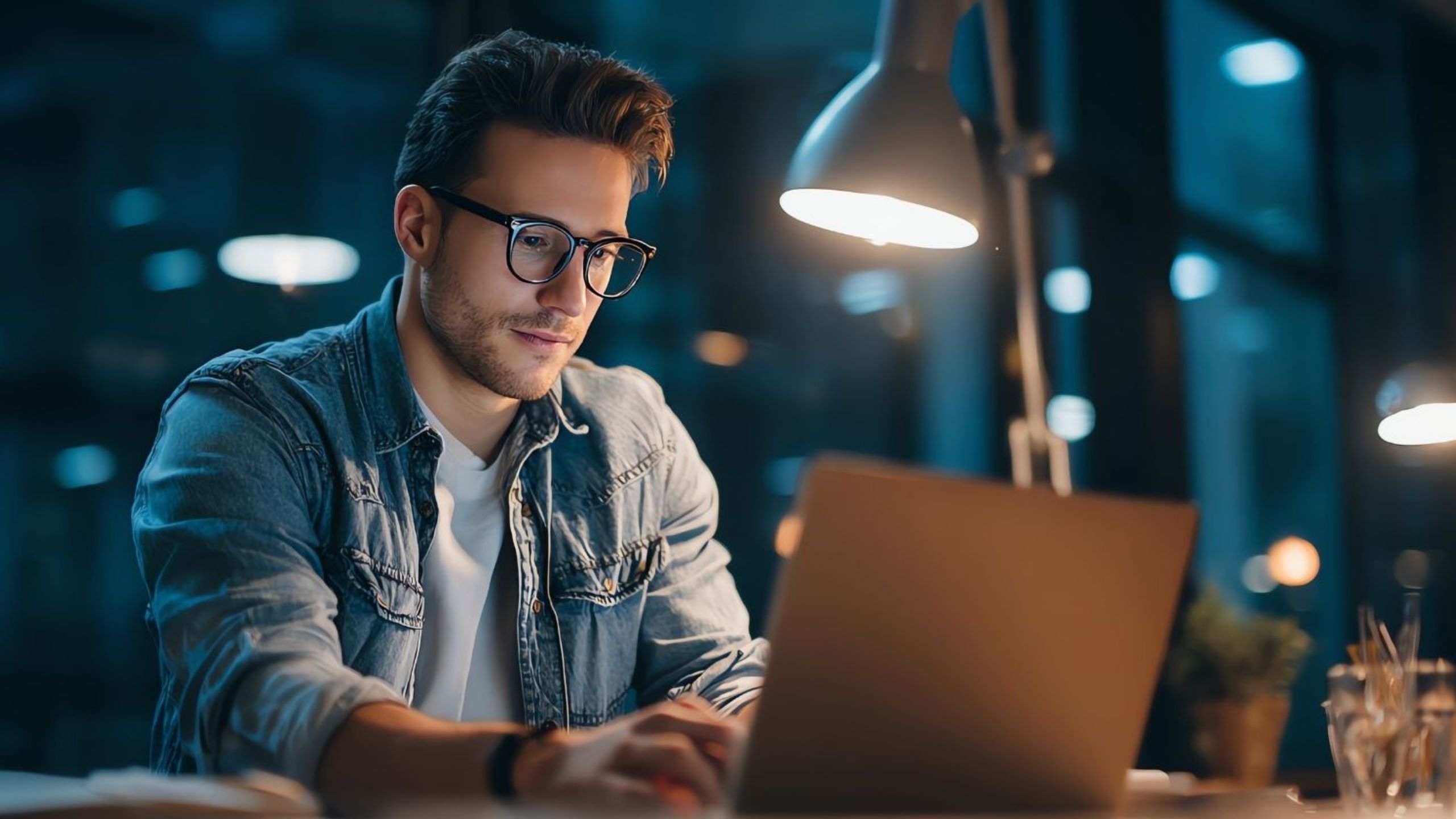 Young tech entrepreneur working at Dubai startup office Tech Entrepreneurs startup innovation business digital