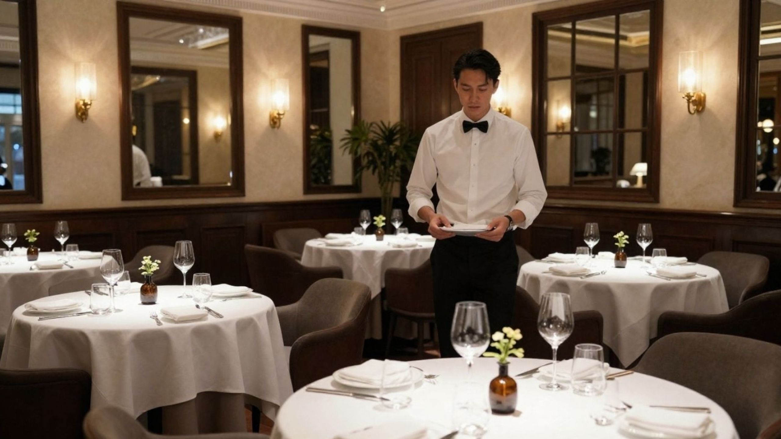 Fine dining economics showcasing Michelin restaurant elegant interior for European investment opportunities