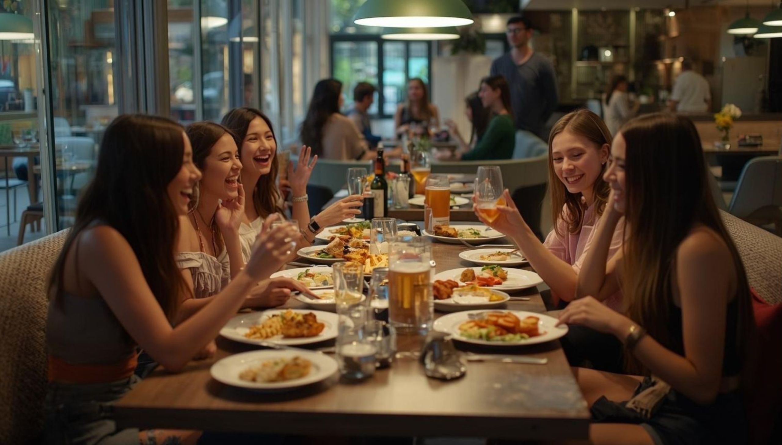 Food festival in Dubai showing colorful gourmet dishes and culinary experiences at restaurants and events