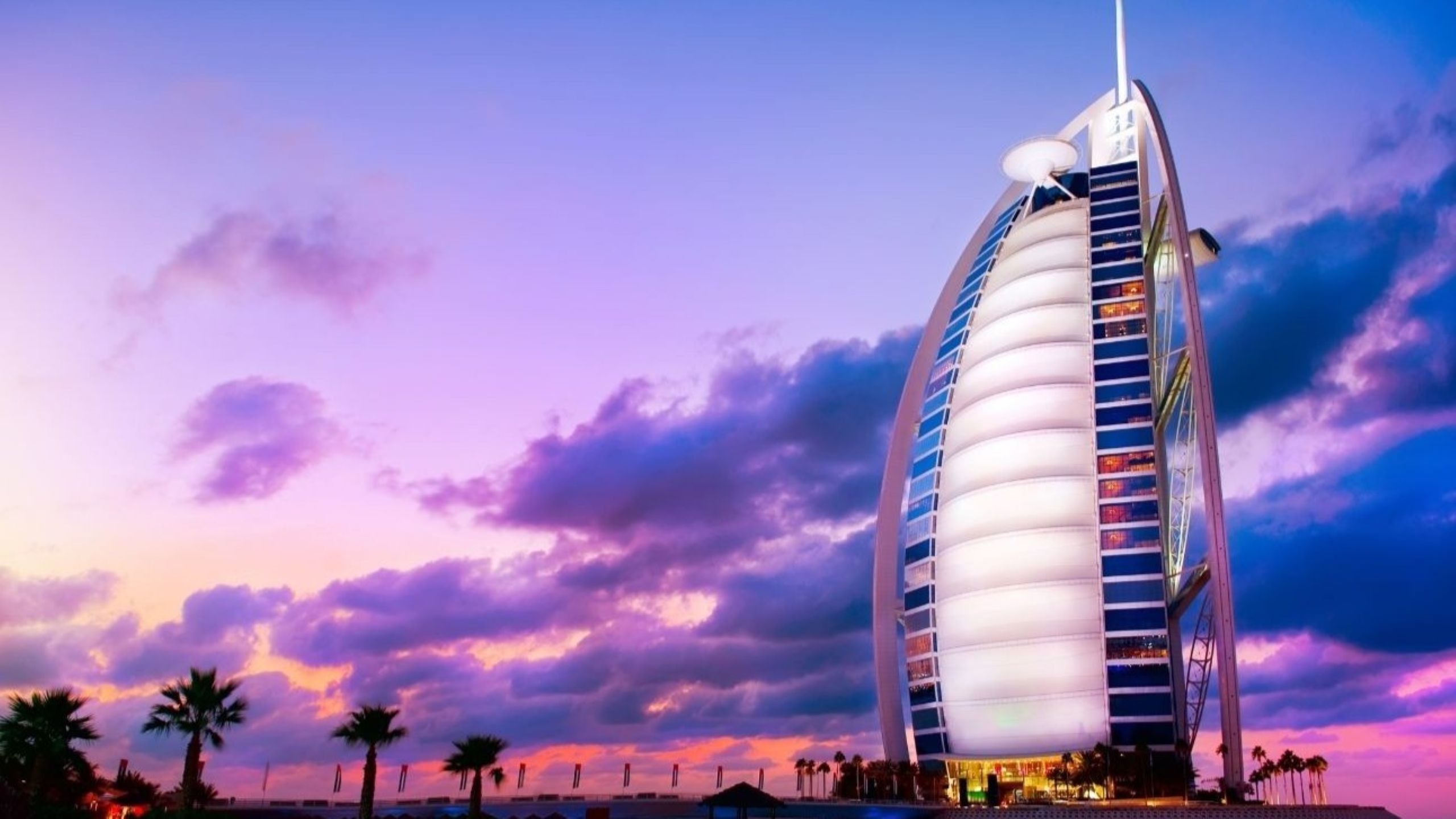 Burj Al Arab hotel sail shaped tower on Jumeirah Beach Dubai luxury landmark